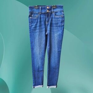 Celebrity Pink Girls‎ Double Button Skinny Jeans Size 10 (U36)